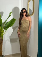Abito Laminato Gold
