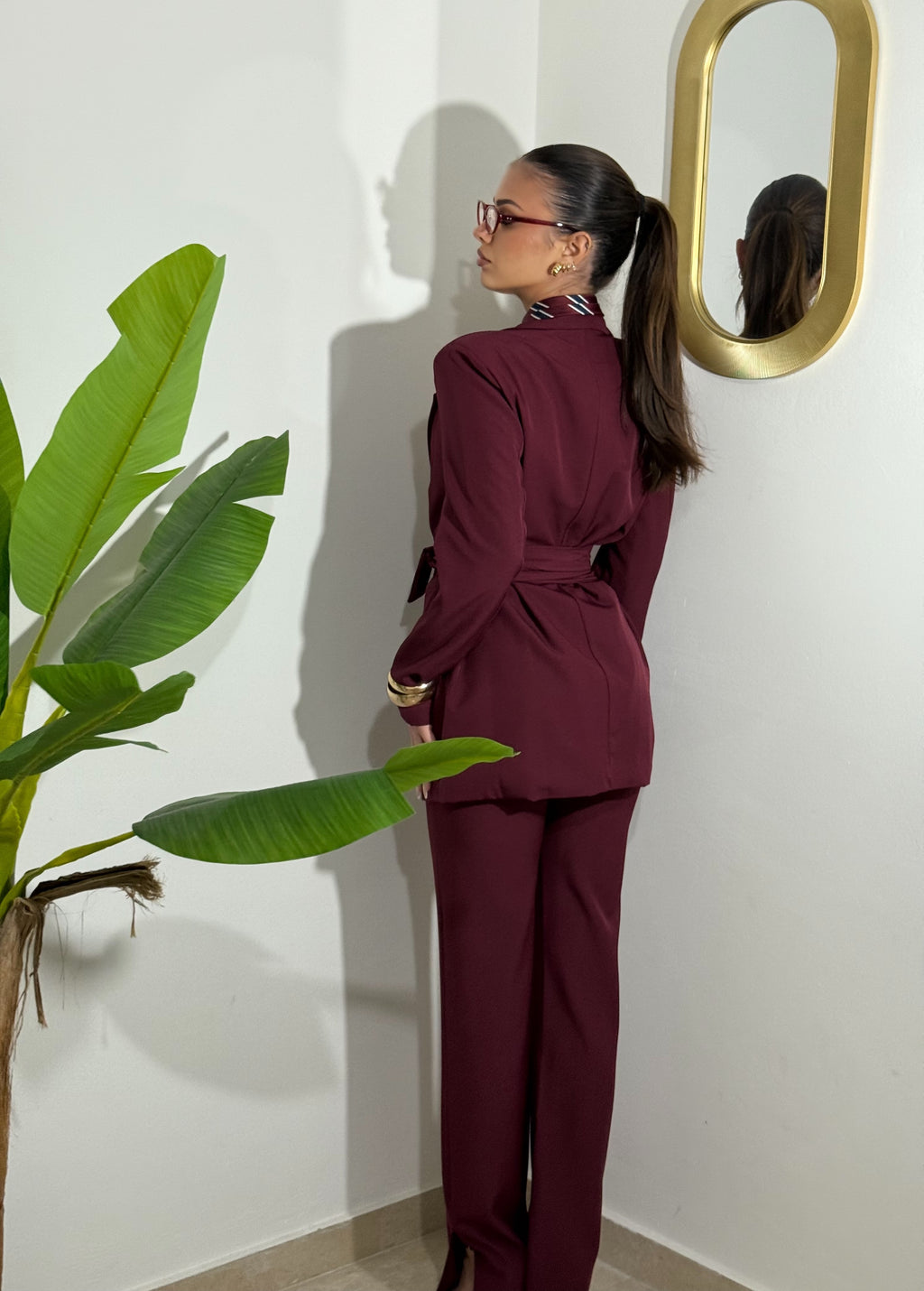 Tailleur Amalia Bordeaux