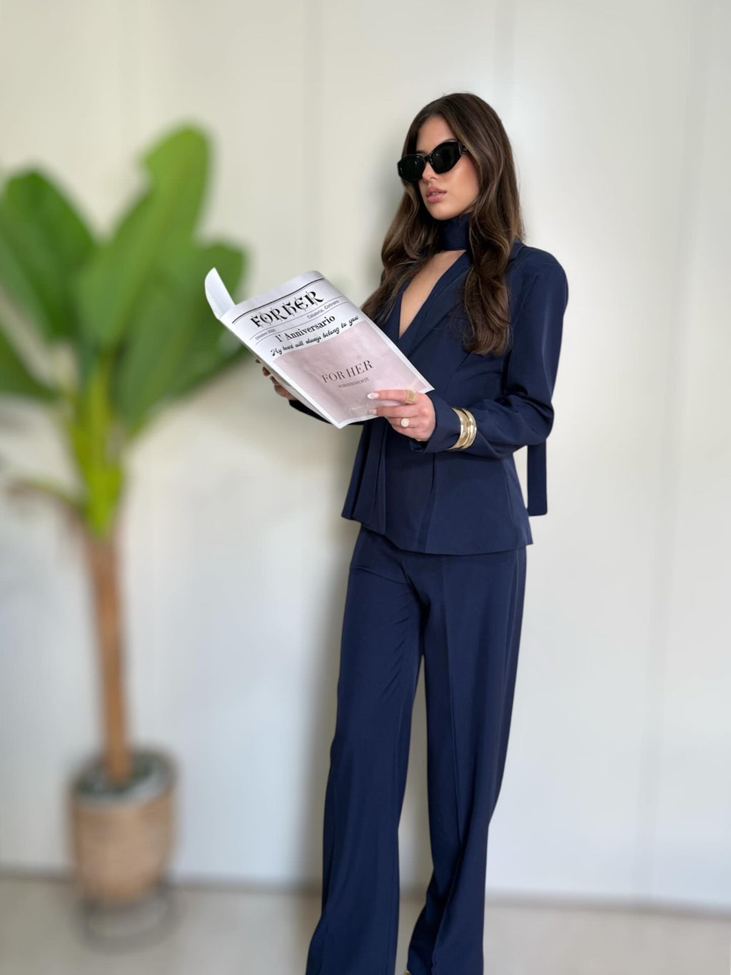 Tailleur Céline blu