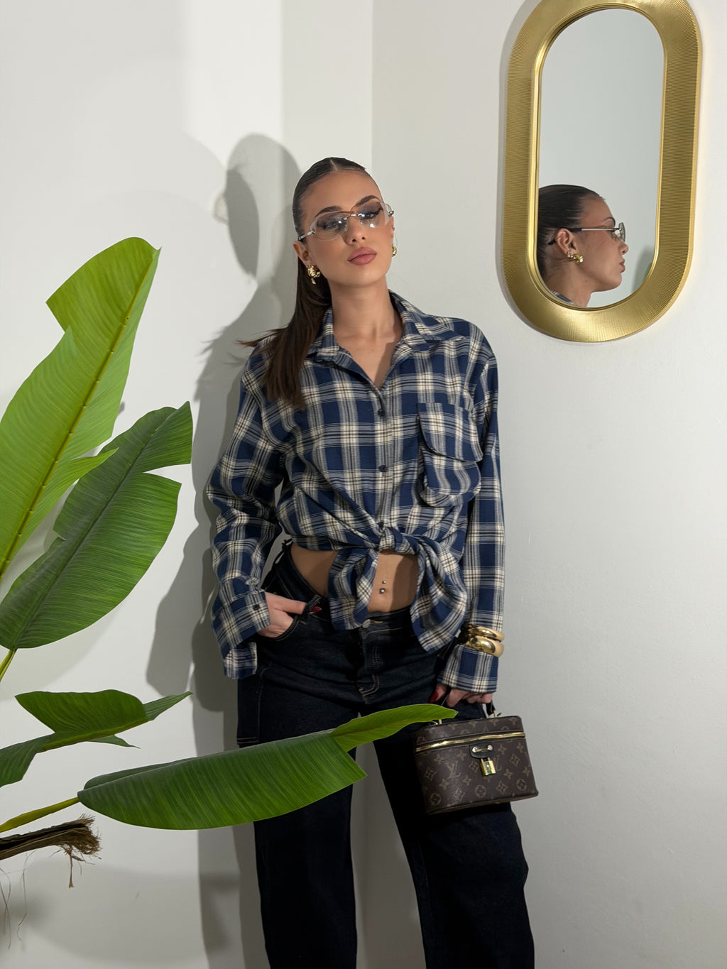 Camicia Quadri Blu