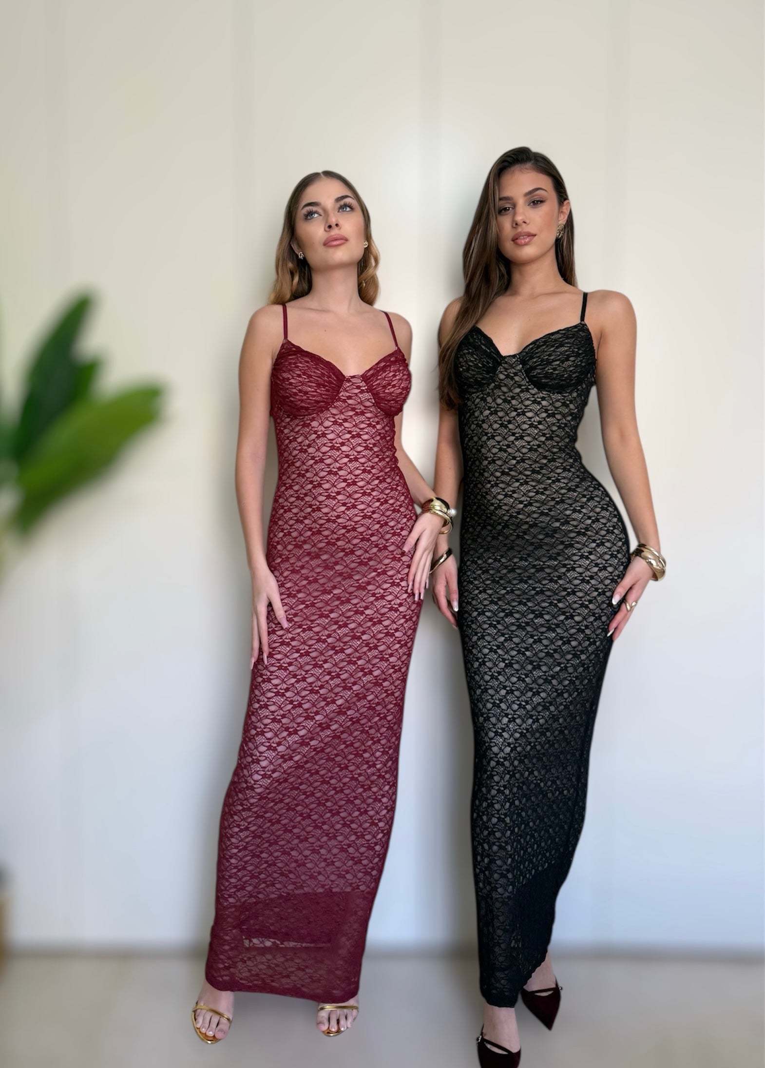 Abito Beyoncé bordeaux