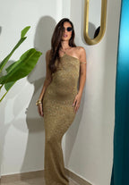 Abito Laminato Gold