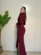 Abito Nodo bordeaux