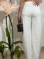 Jeans Wide Balloon White