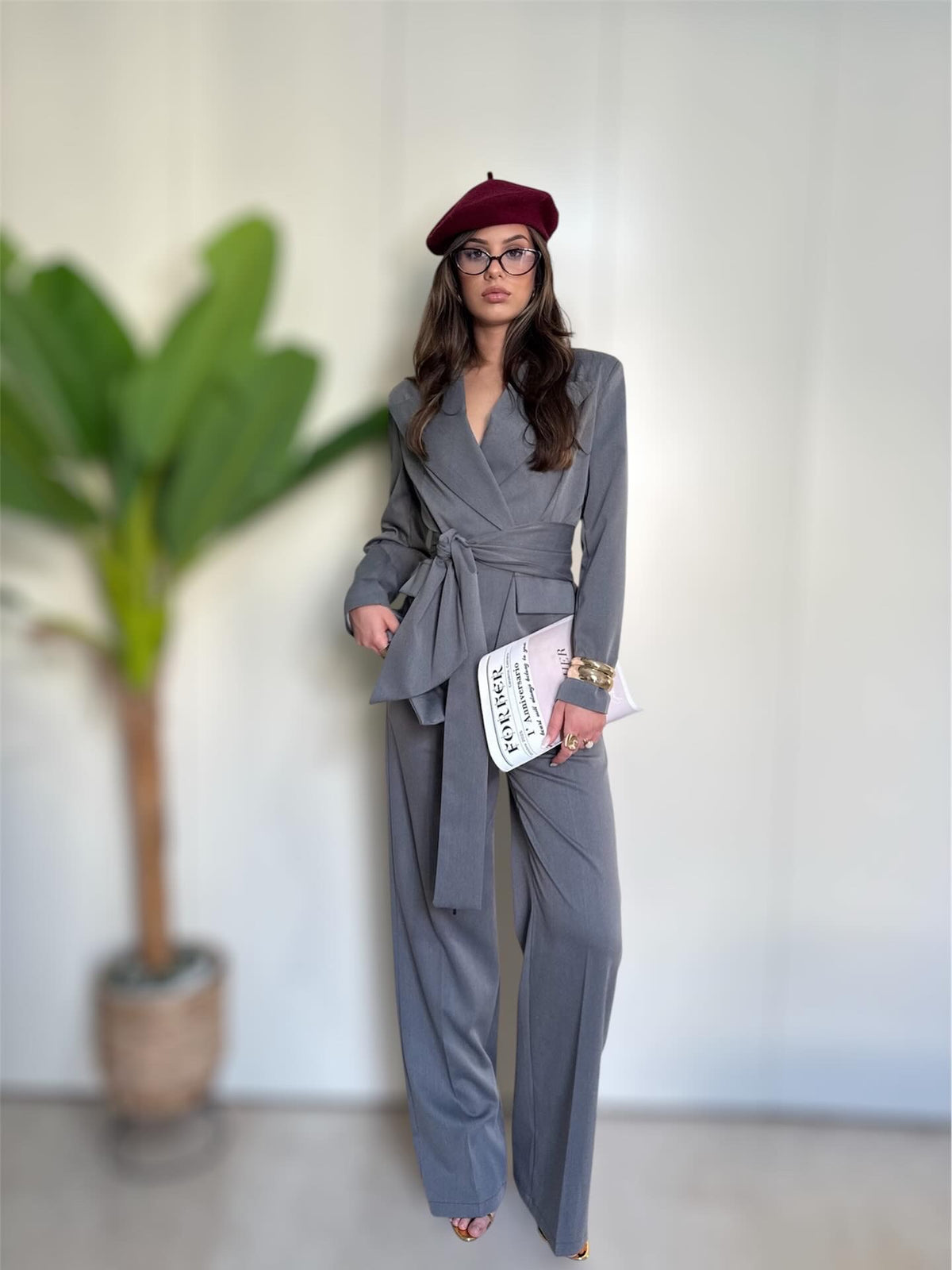 Tailleur Divina Grey