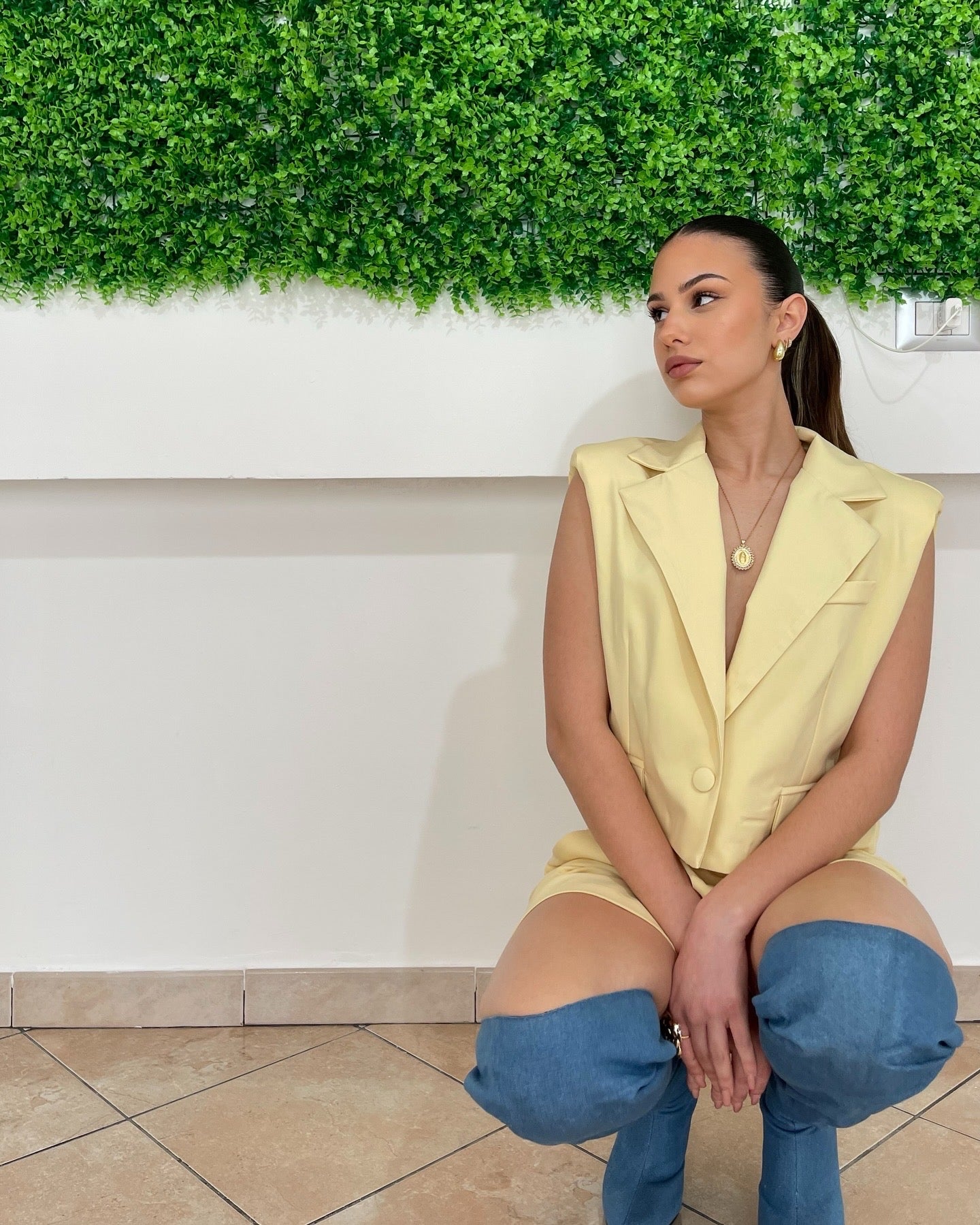 Tailleur Gilet yellow