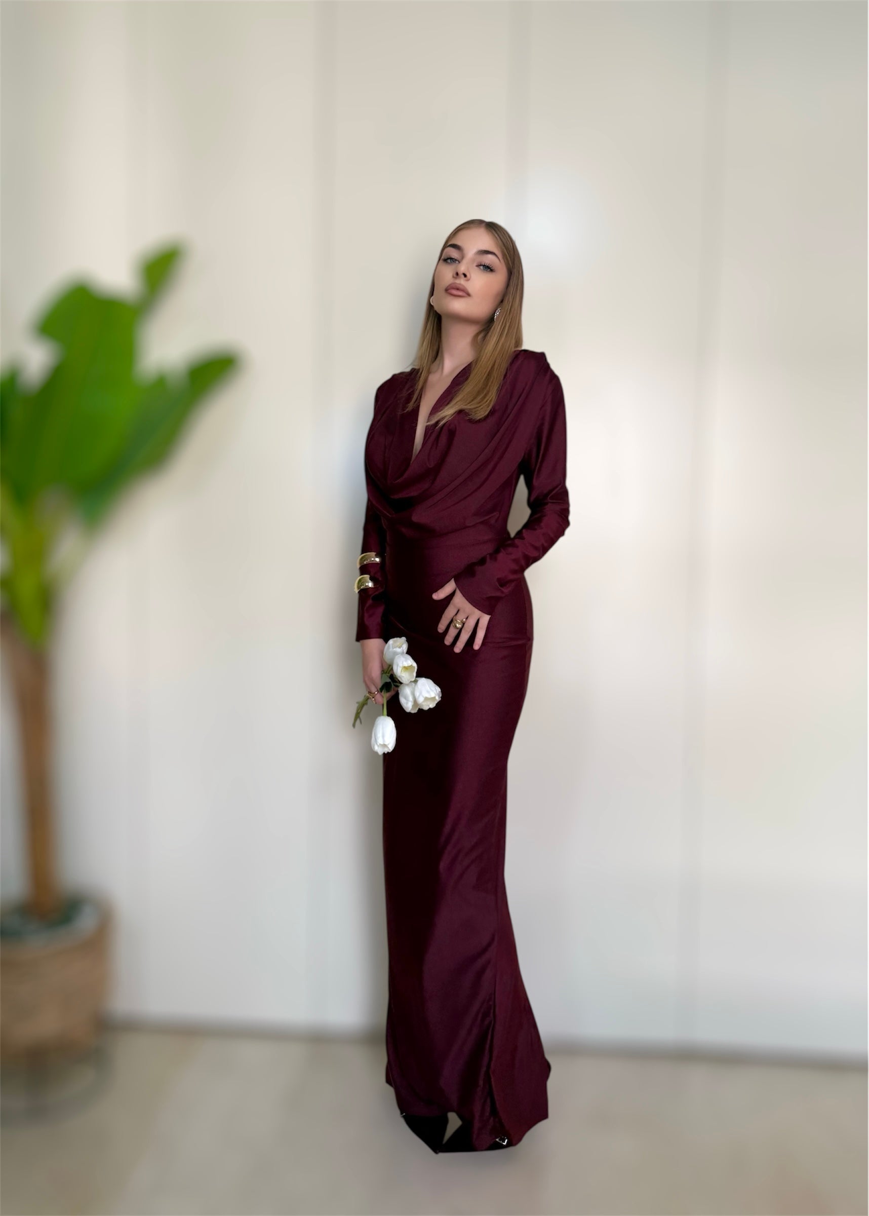 Abito Miranda bordeaux