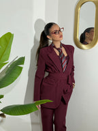 Tailleur Amalia Bordeaux