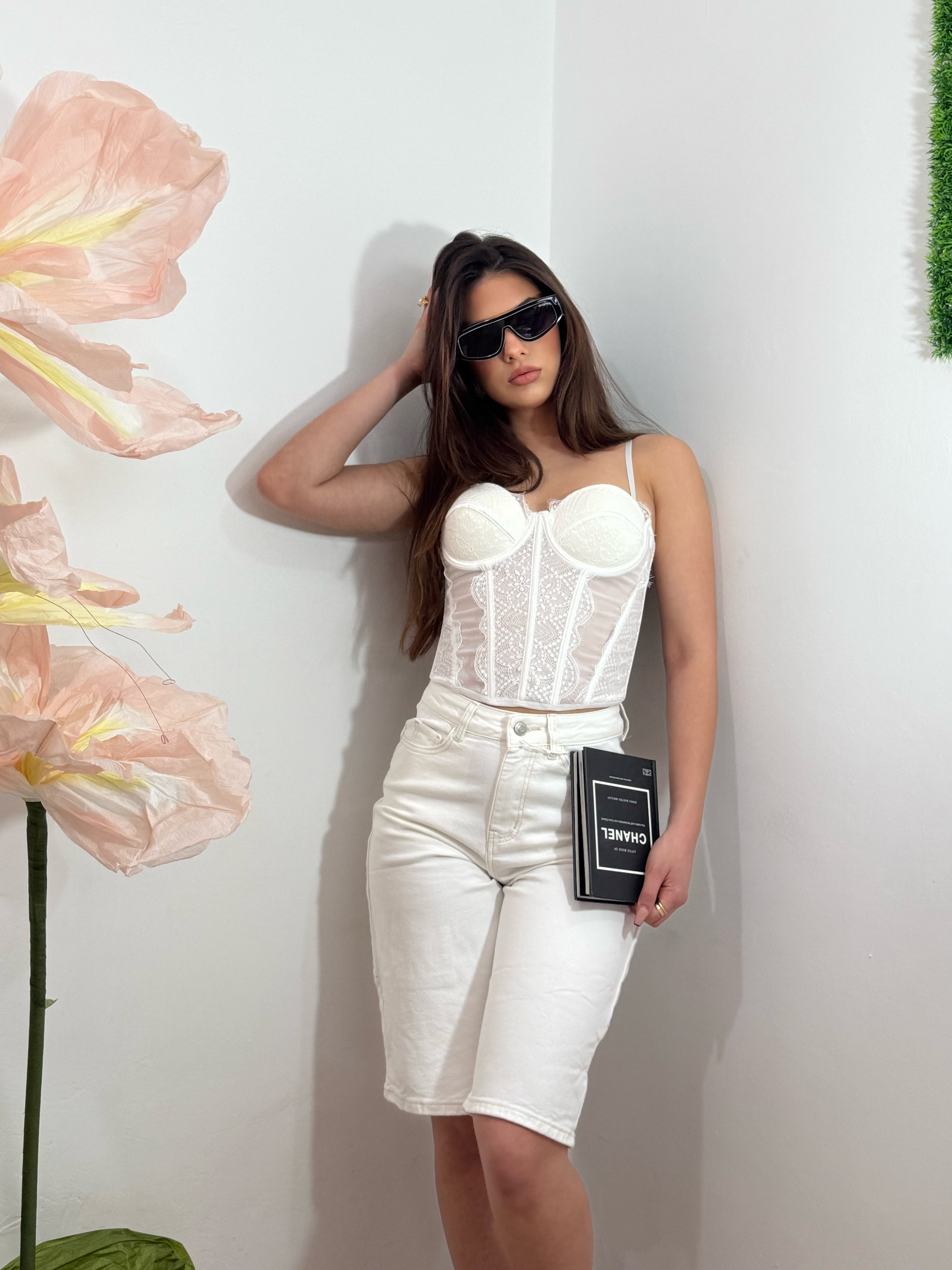 Bermuda in Denim White