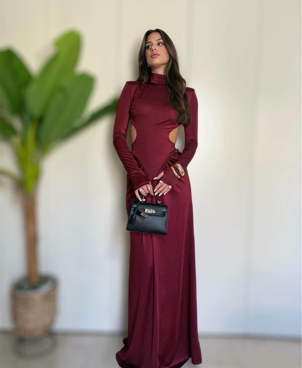 Abito Sophie bordeaux