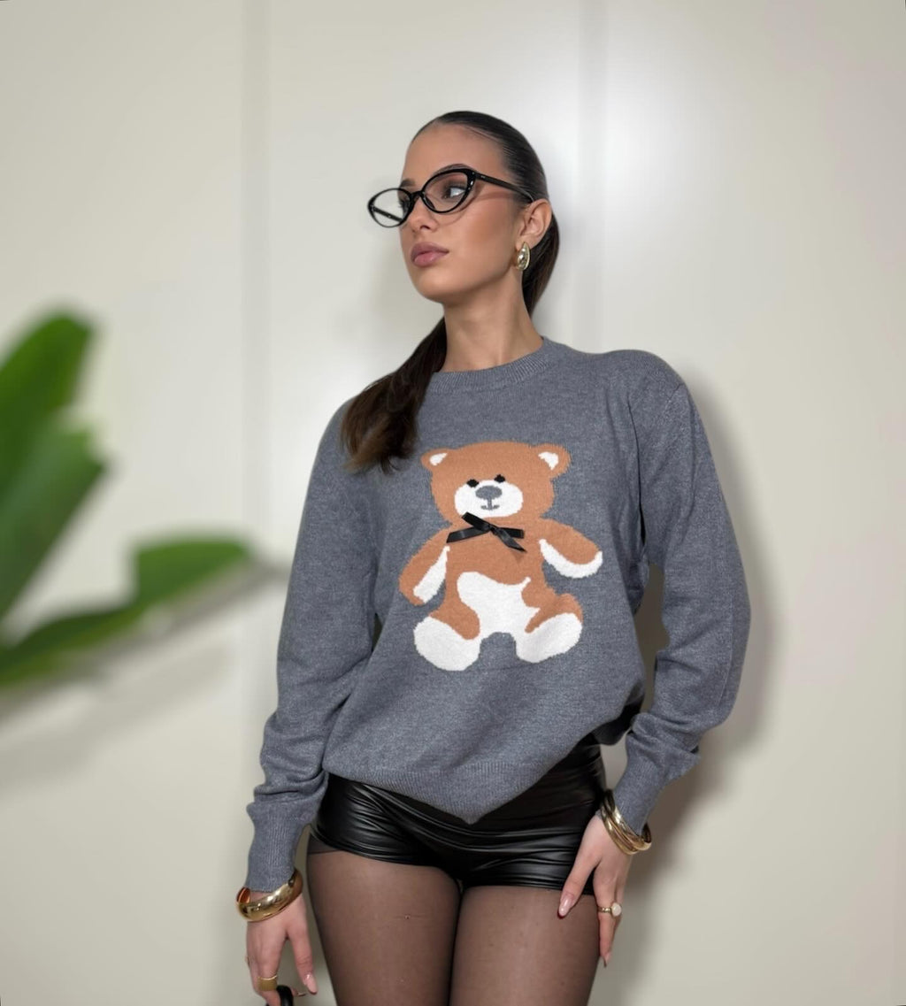 Pull teddy Grey