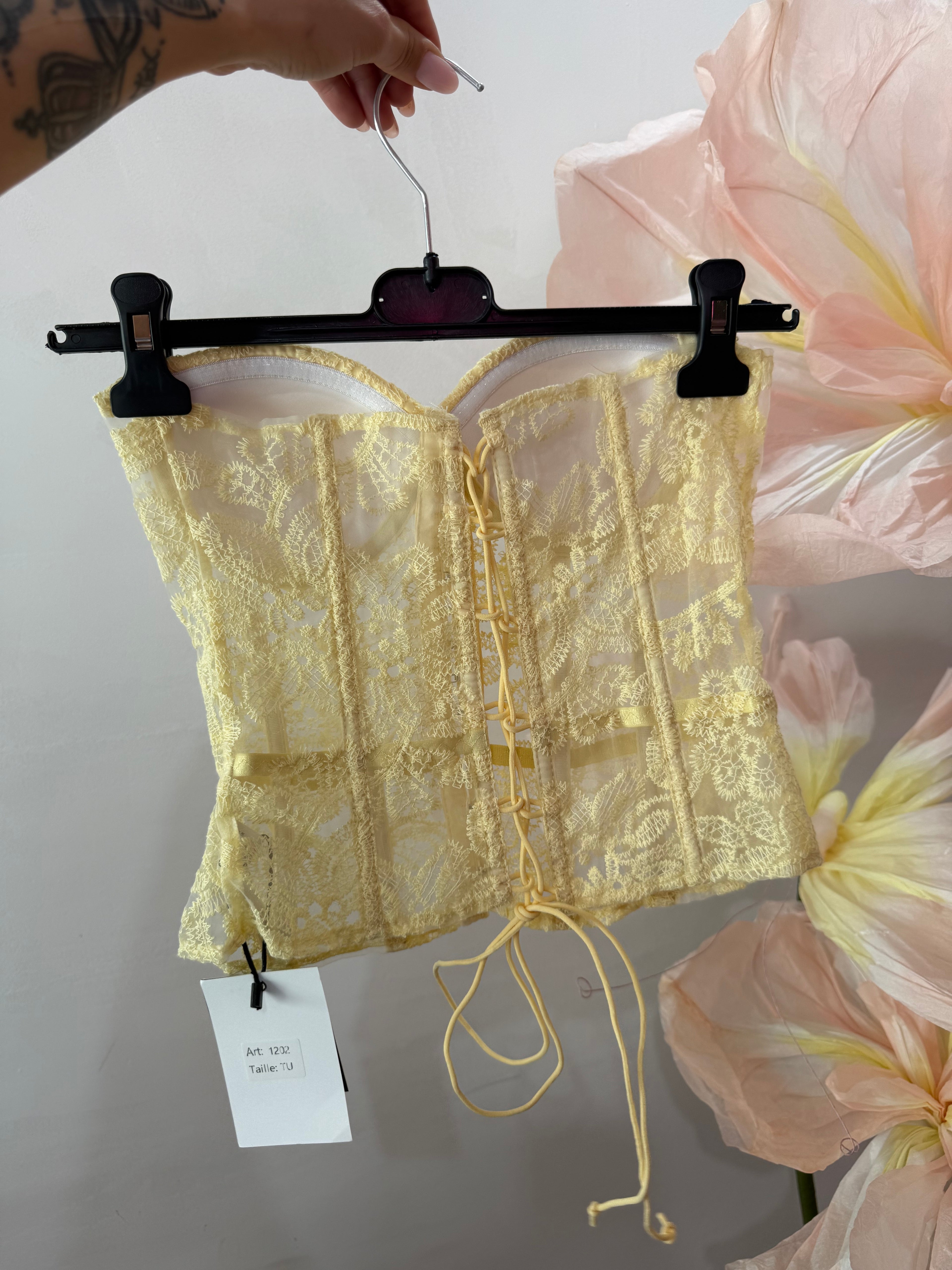 Bustier Margaret Yellow