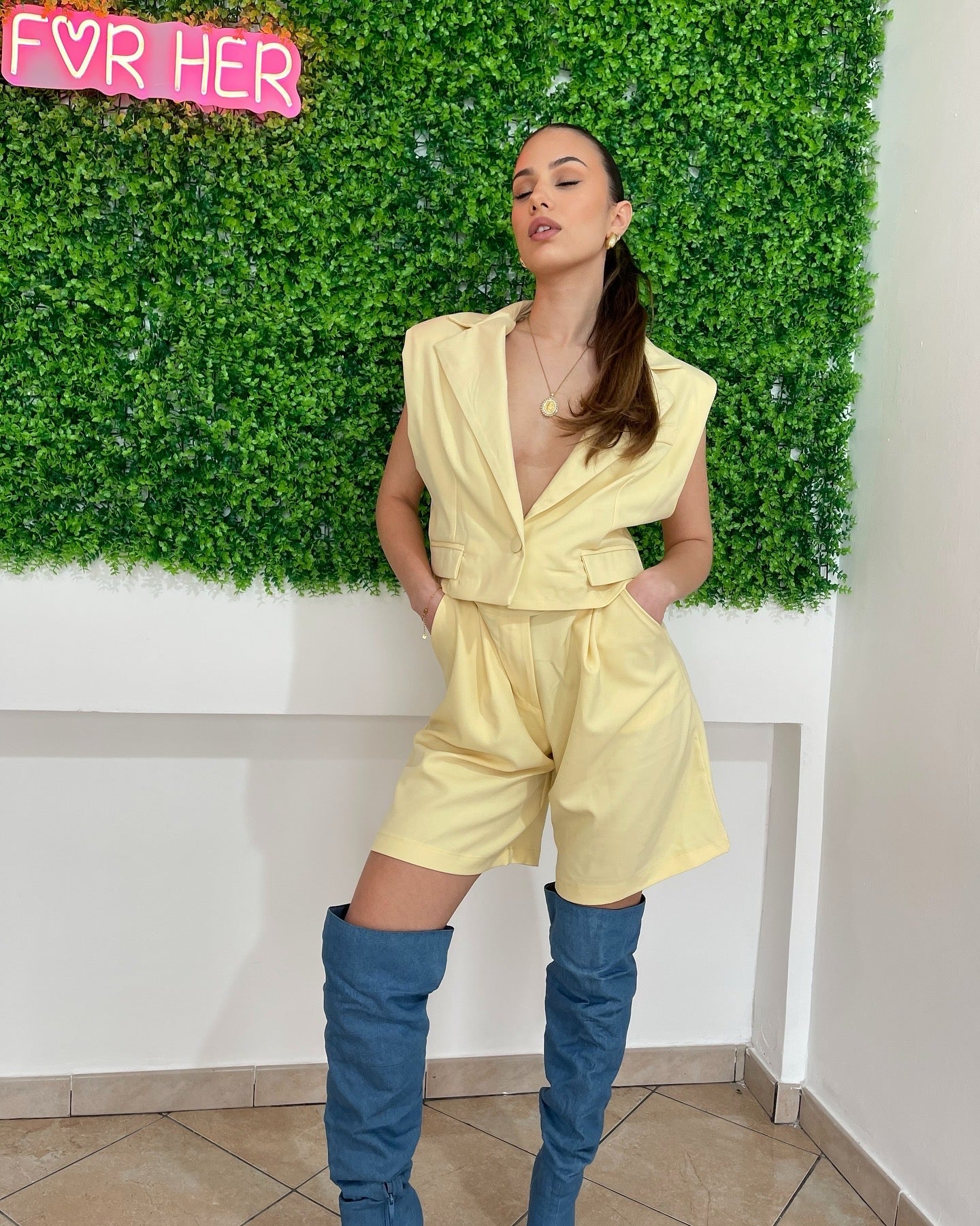 Tailleur Gilet yellow