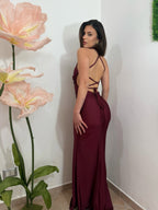 Abito Cecilia Bordeaux