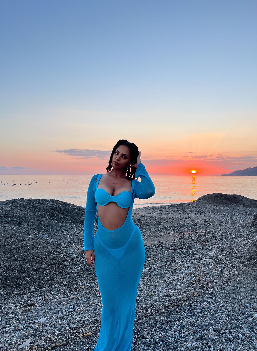 Tris Bikini Alma Azzurro