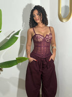 Corsetto Angel Bordeaux