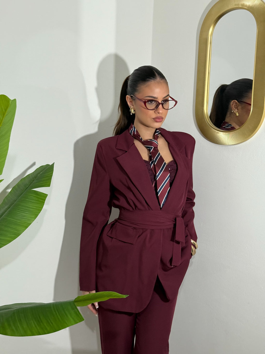 Tailleur Amalia Bordeaux