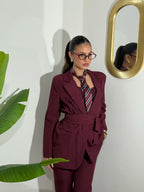 Tailleur Amalia Bordeaux