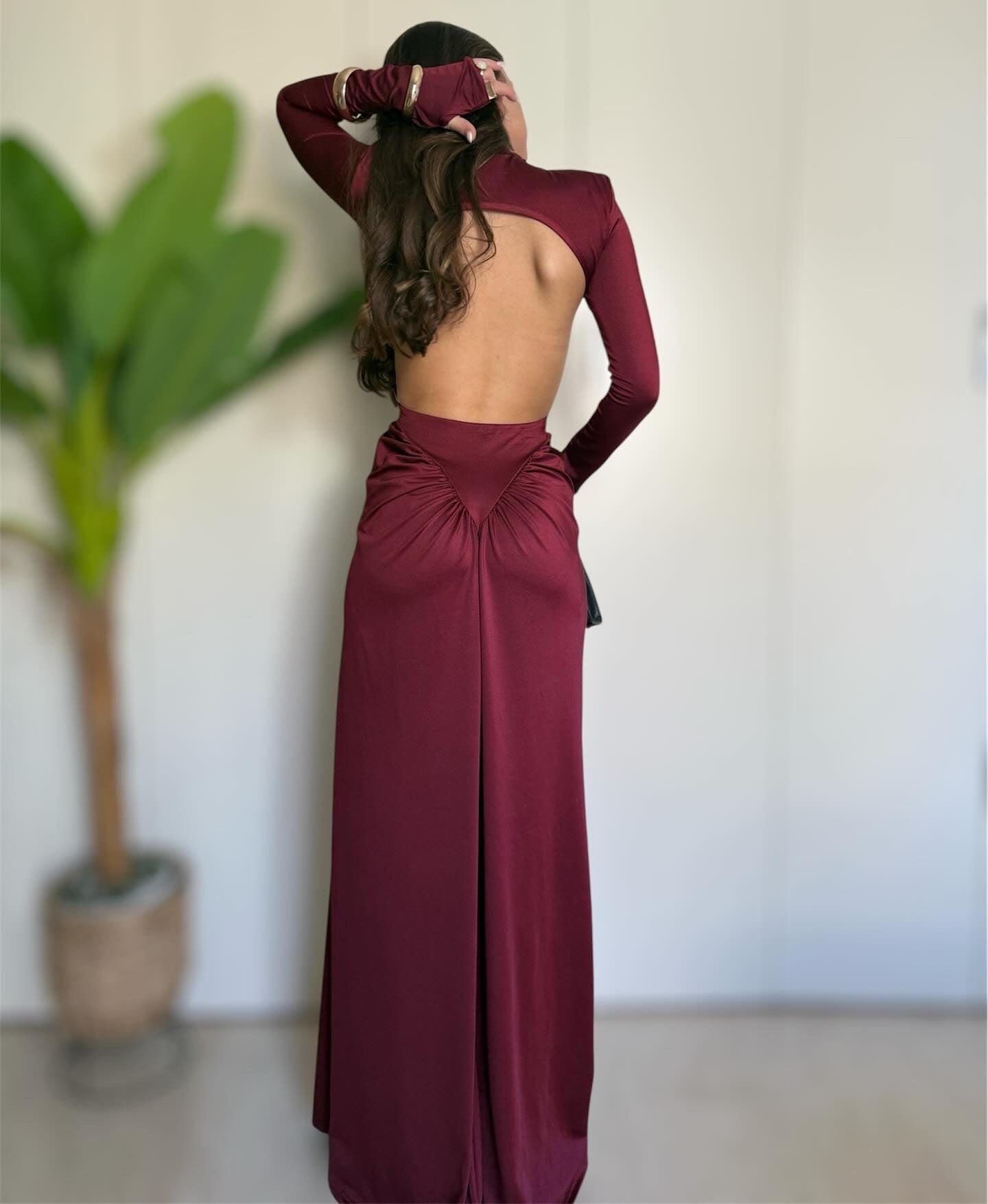 Abito Sophie bordeaux