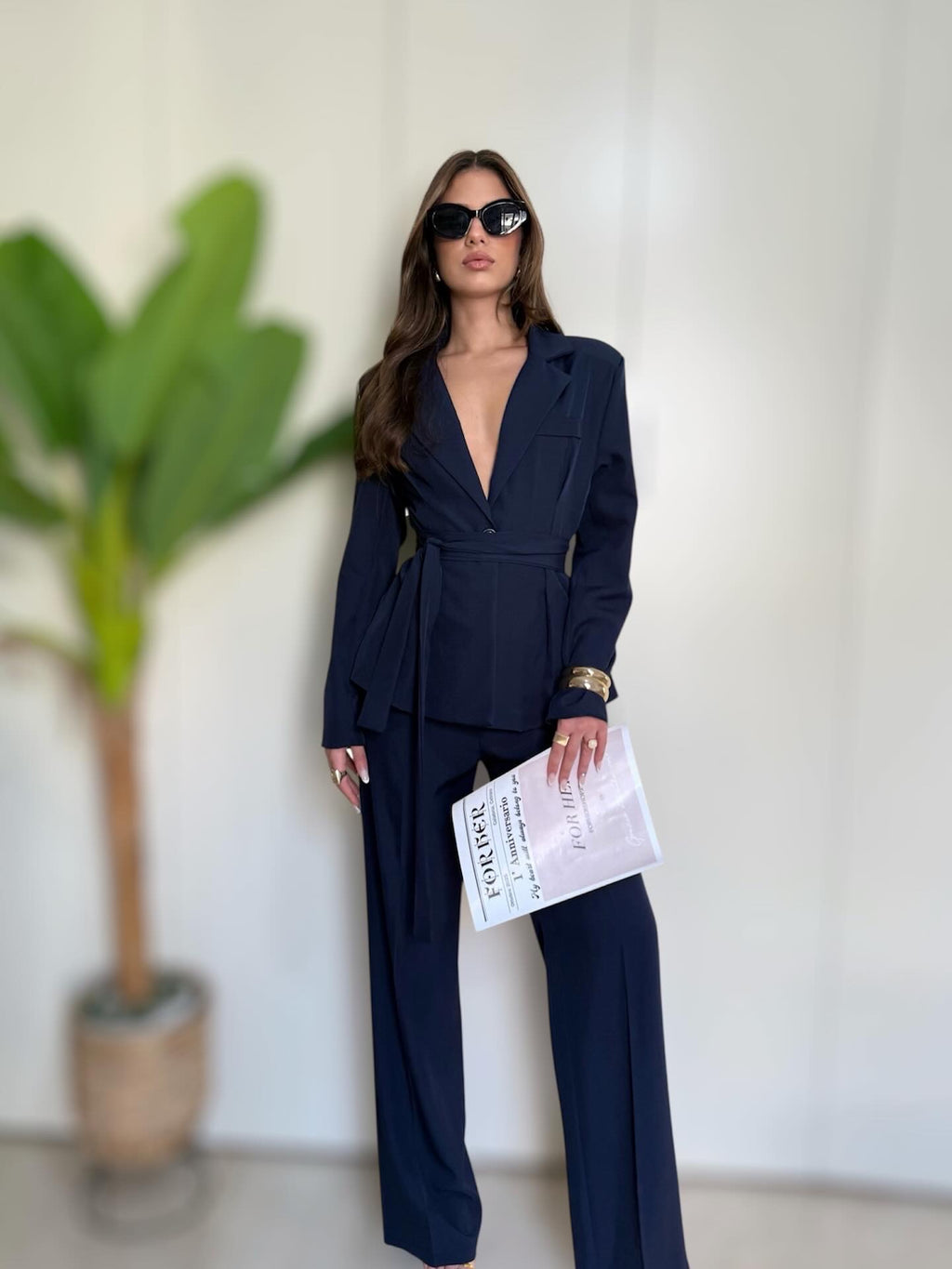 Tailleur Céline blu