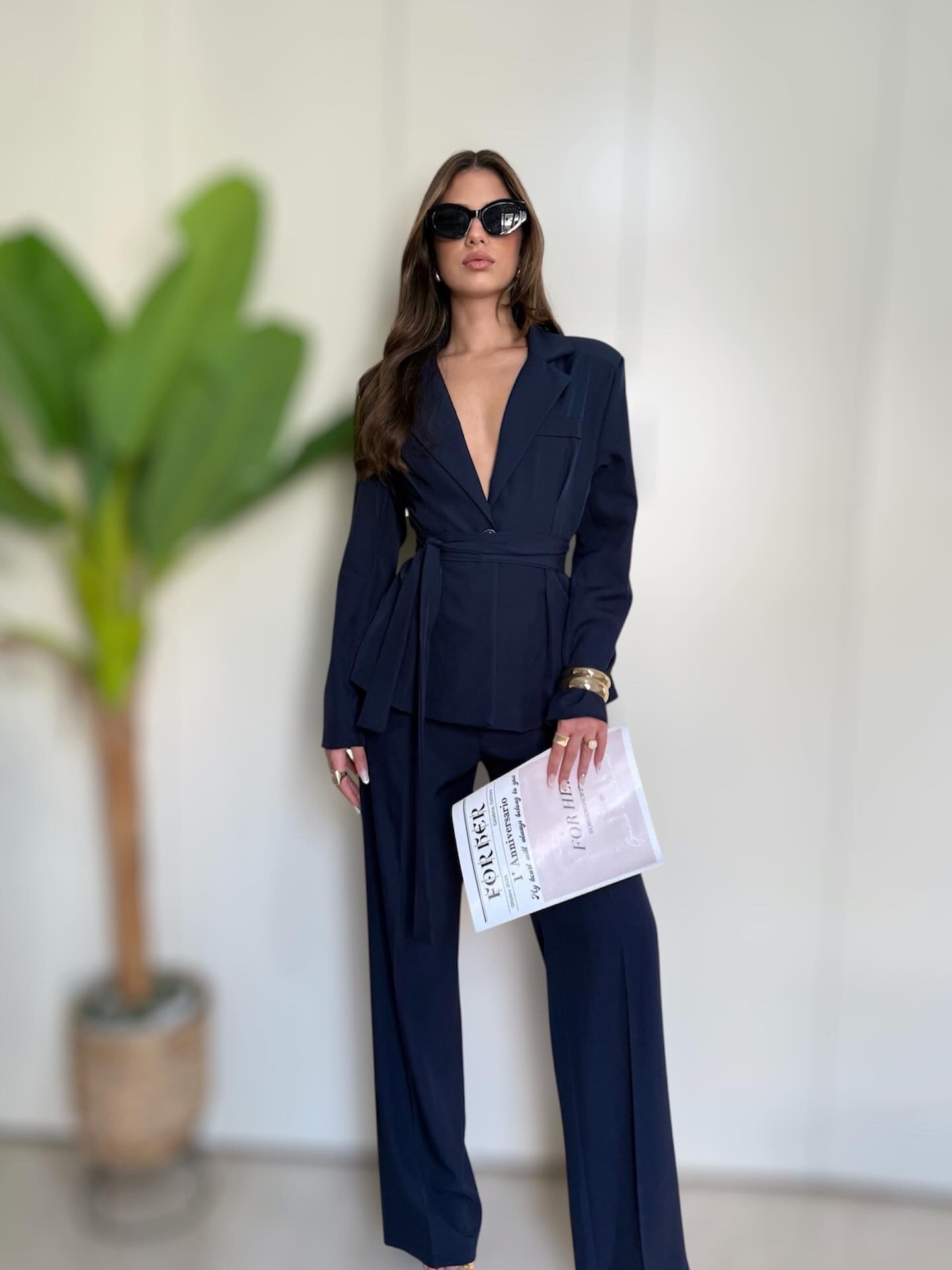 Tailleur Céline blu