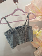 Top crop in Denim