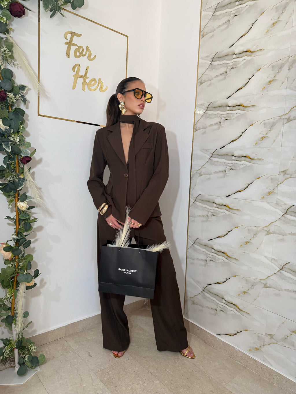 Tailleur Céline Brown