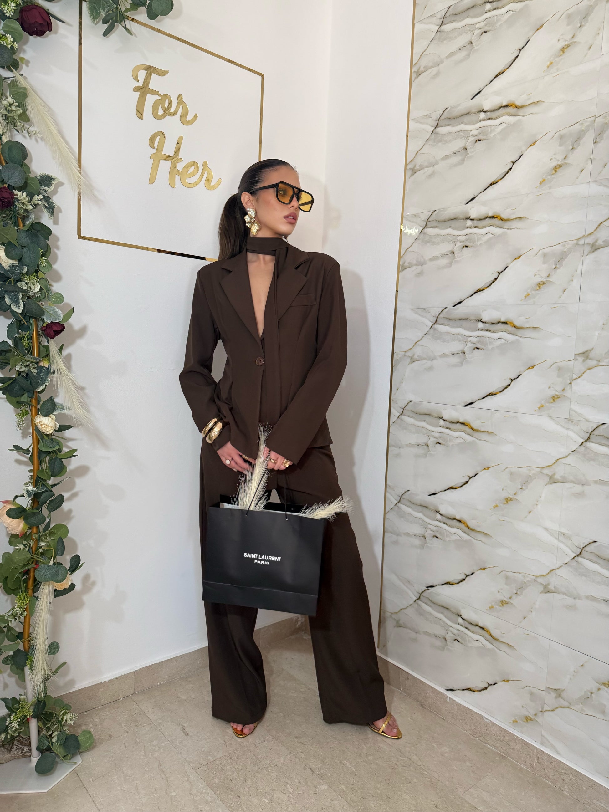 Tailleur Céline Brown