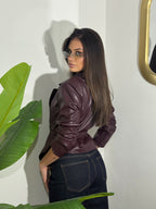 Trench ecopelle Bordeaux