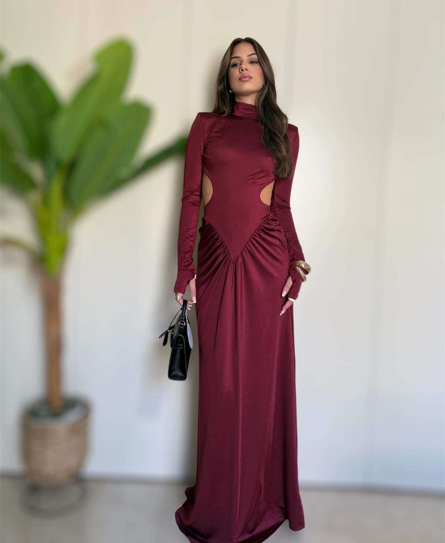 Abito Sophie bordeaux