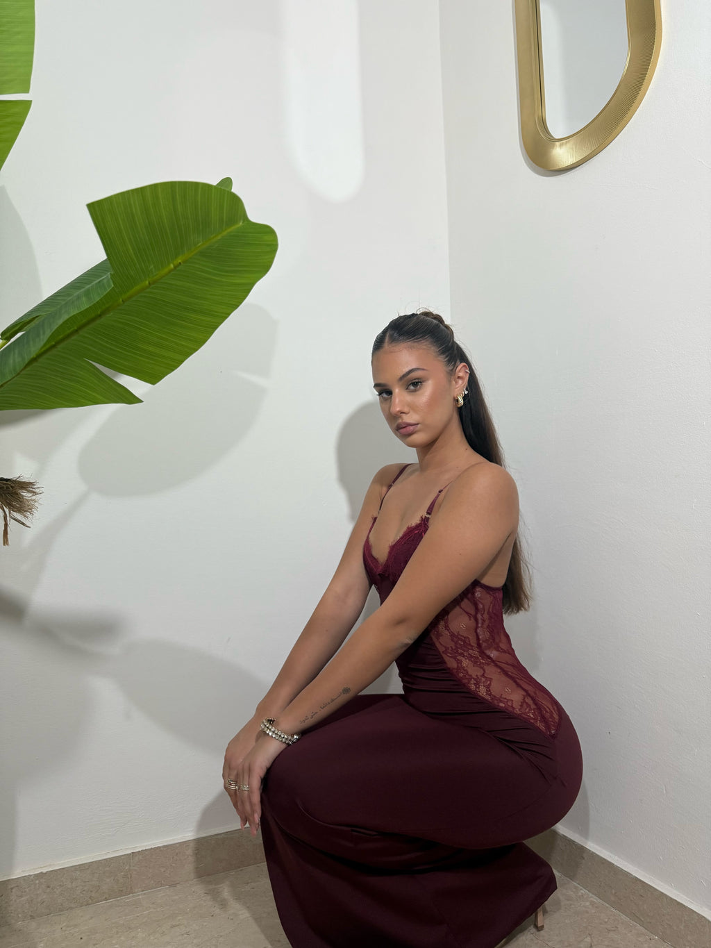 Dress Sofia bordeaux