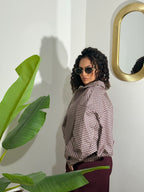 Bomber Quadri Bordeaux