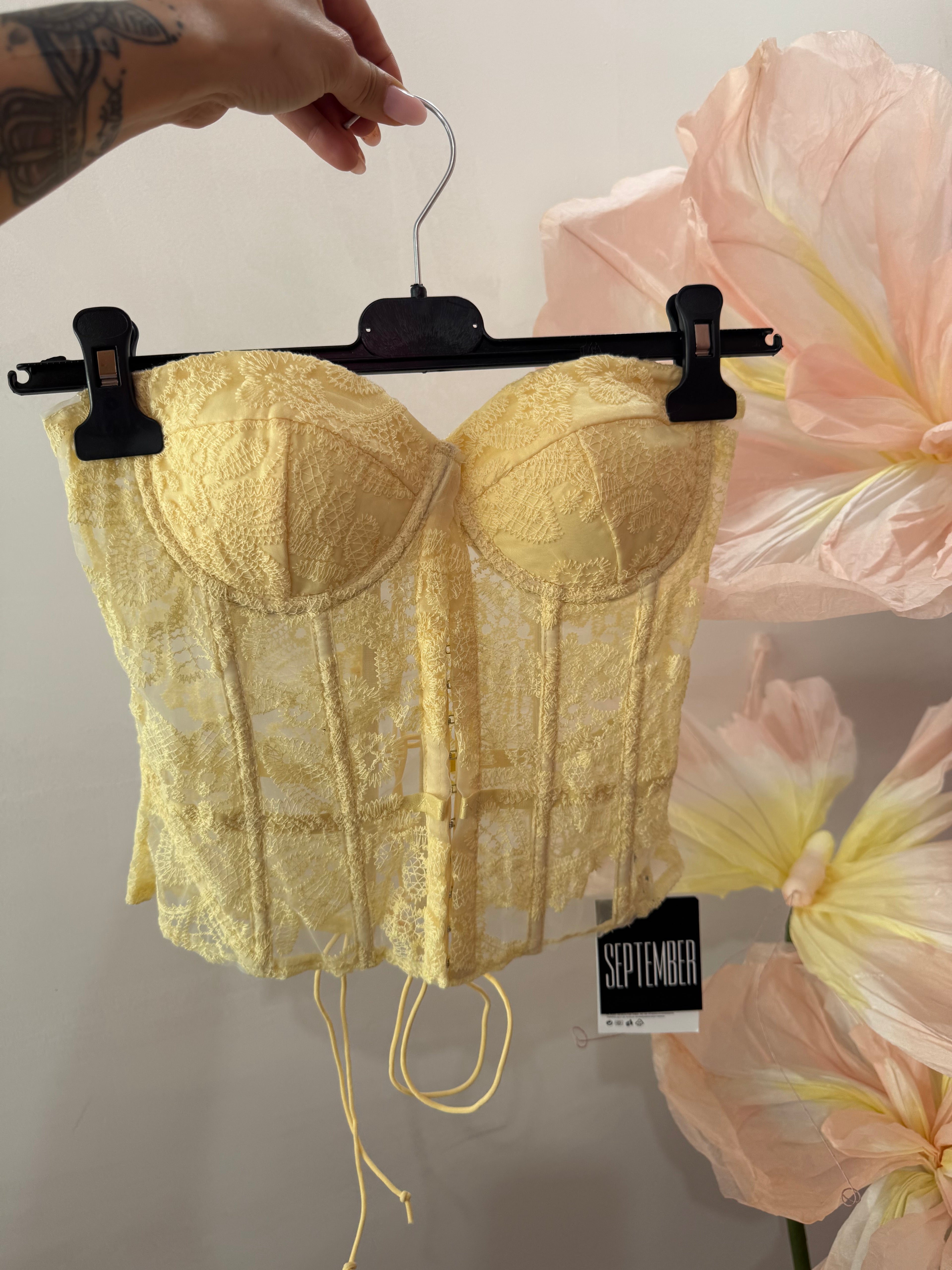 Bustier Margaret Yellow