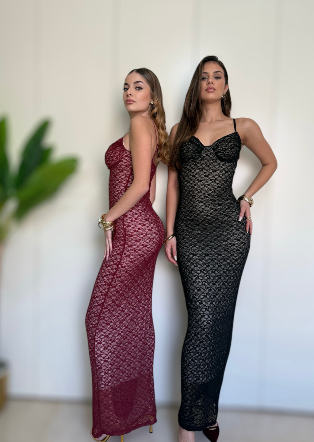 Abito Beyoncé bordeaux