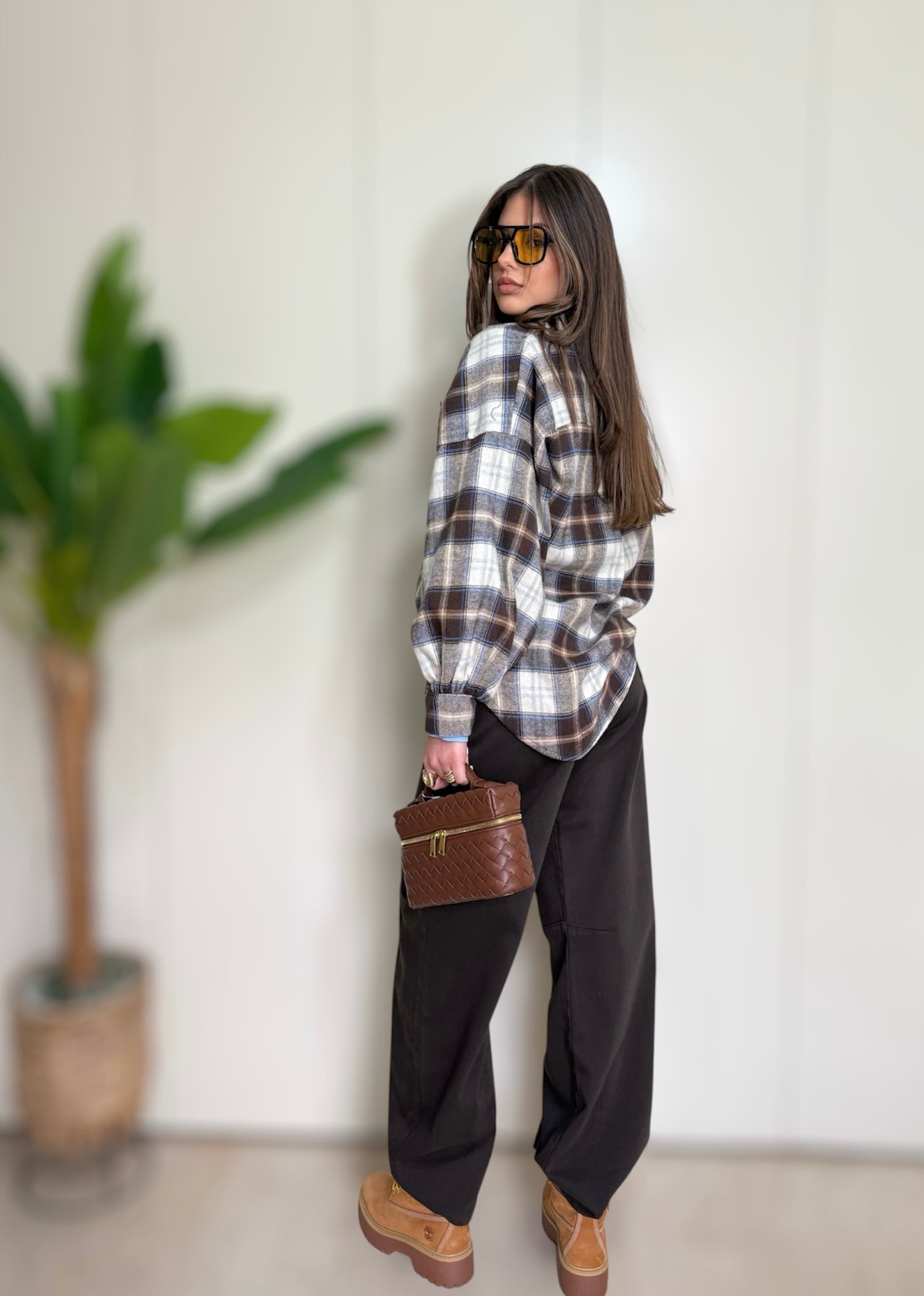 Jeans Wide balloon coffee