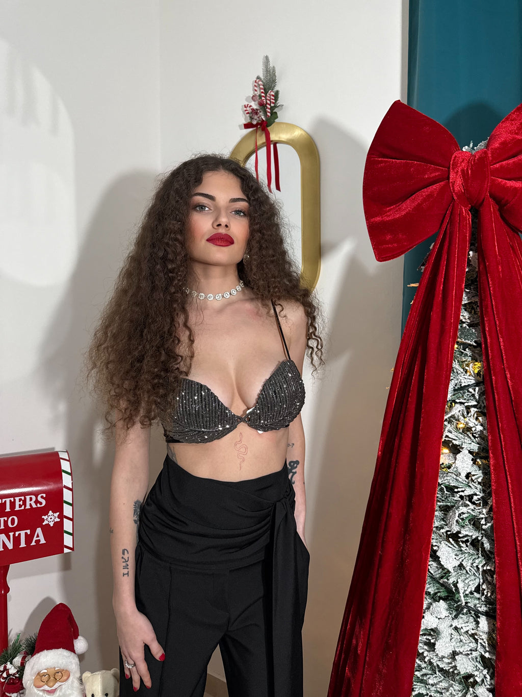 Pantalone palazzo con nodo