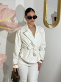 Trench similpelle White