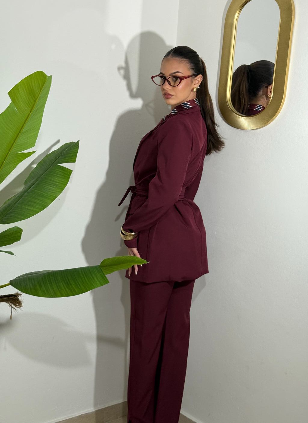 Tailleur Amalia Bordeaux