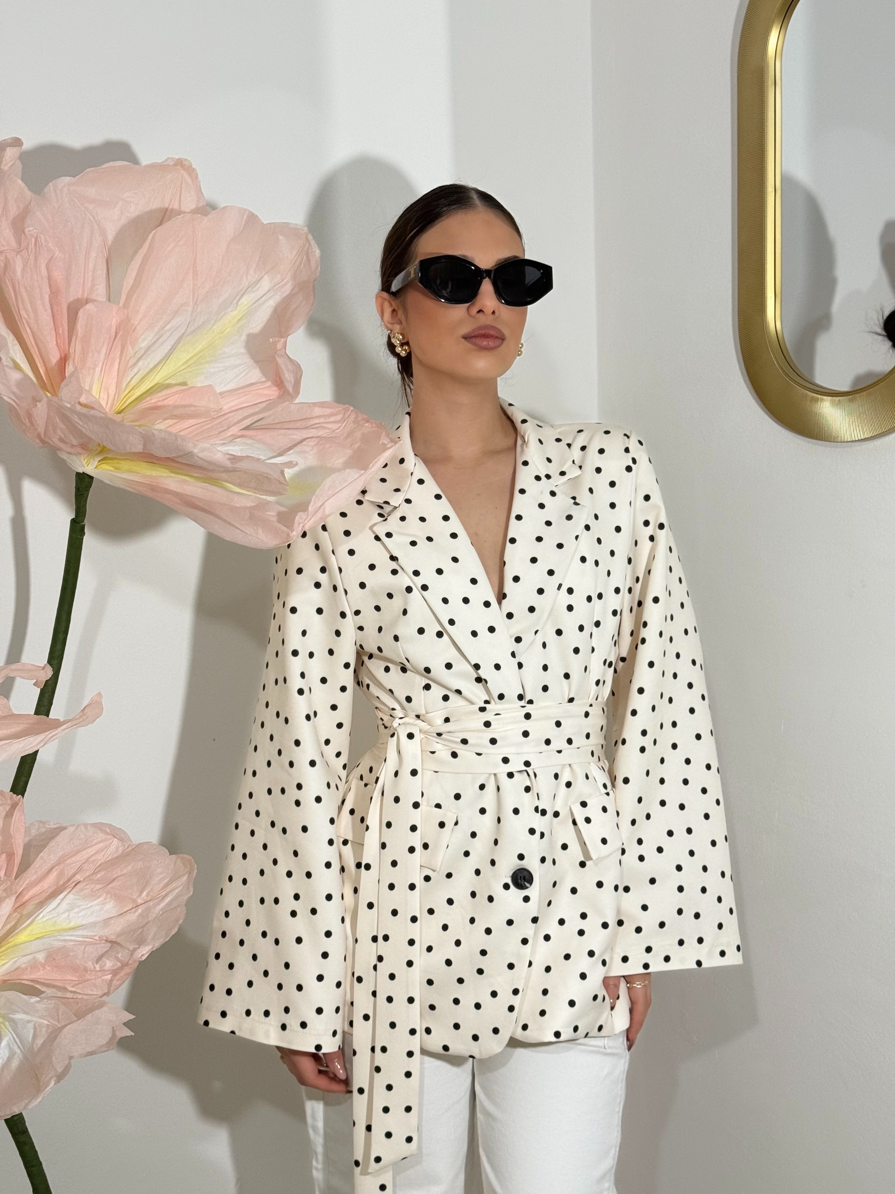 Blazer Pois panna