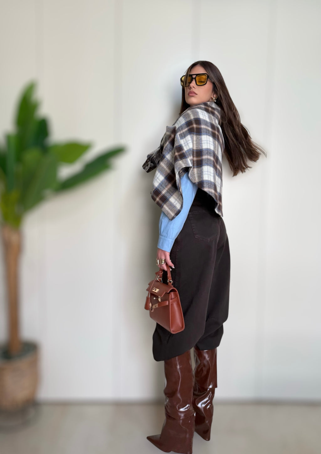 Jeans Wide balloon coffee