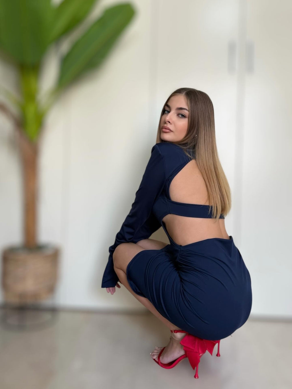 Abito Noemi blu notte