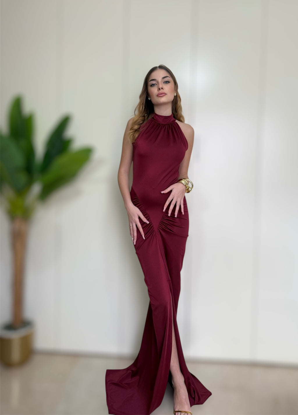 Abito Sofia bordeaux