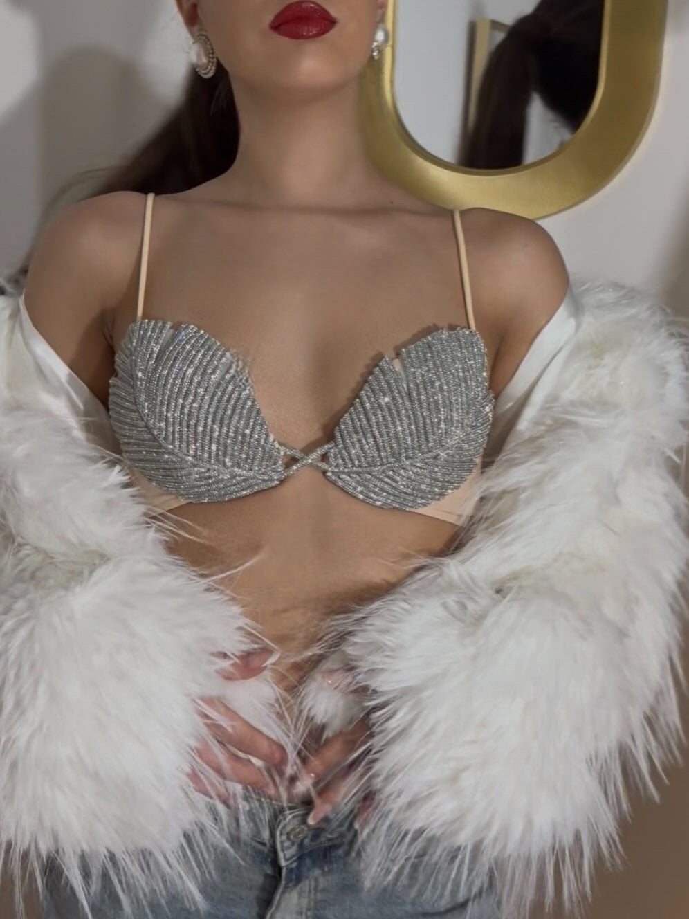 Bralette Shine silver