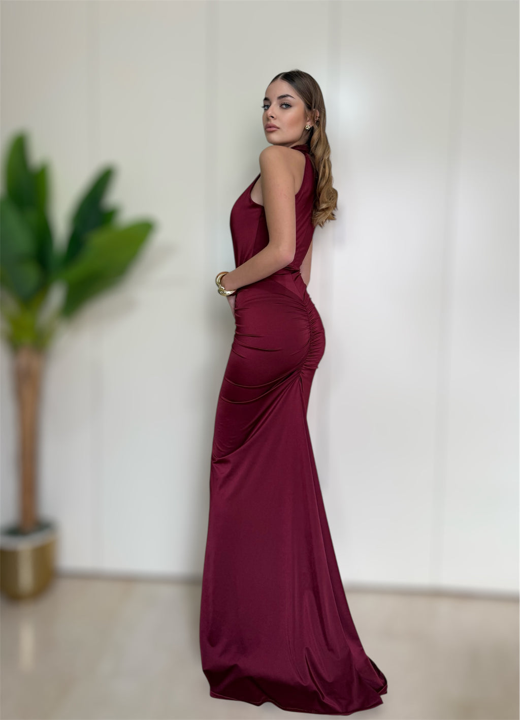 Abito Sofia bordeaux