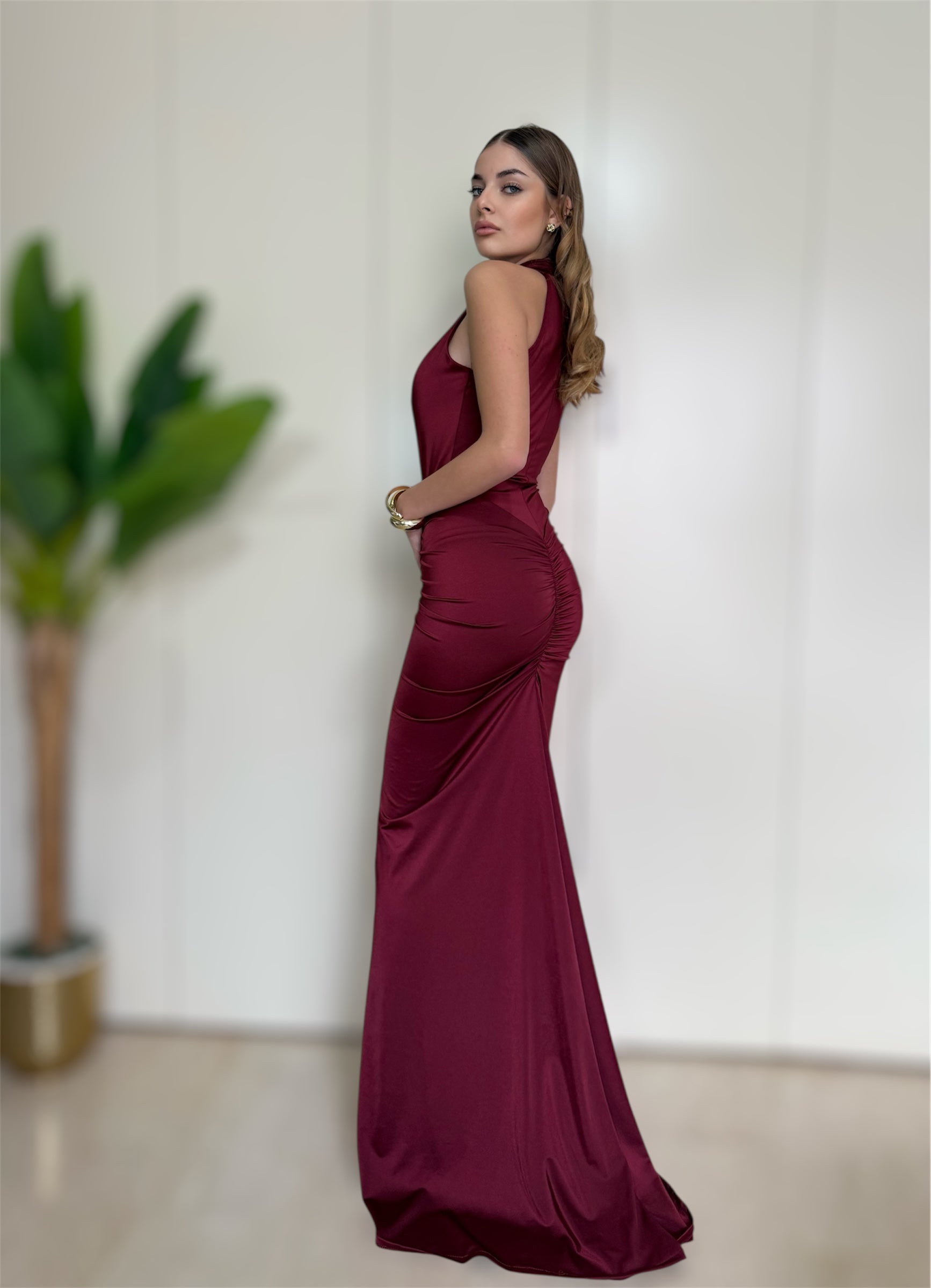 Abito Sofia bordeaux