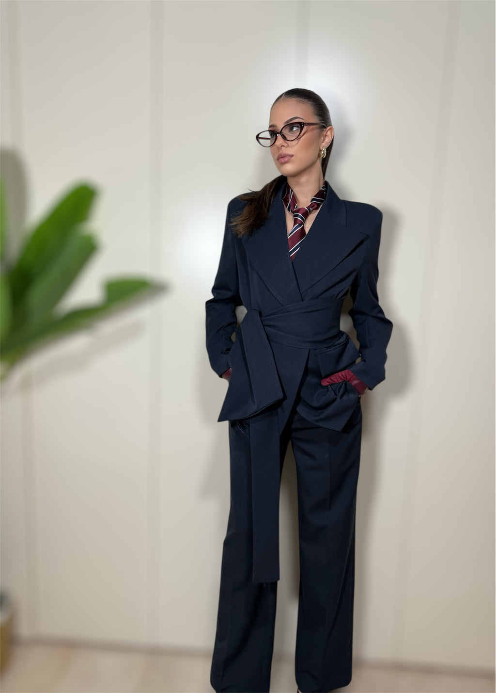 Tailleur Penelope blu navy