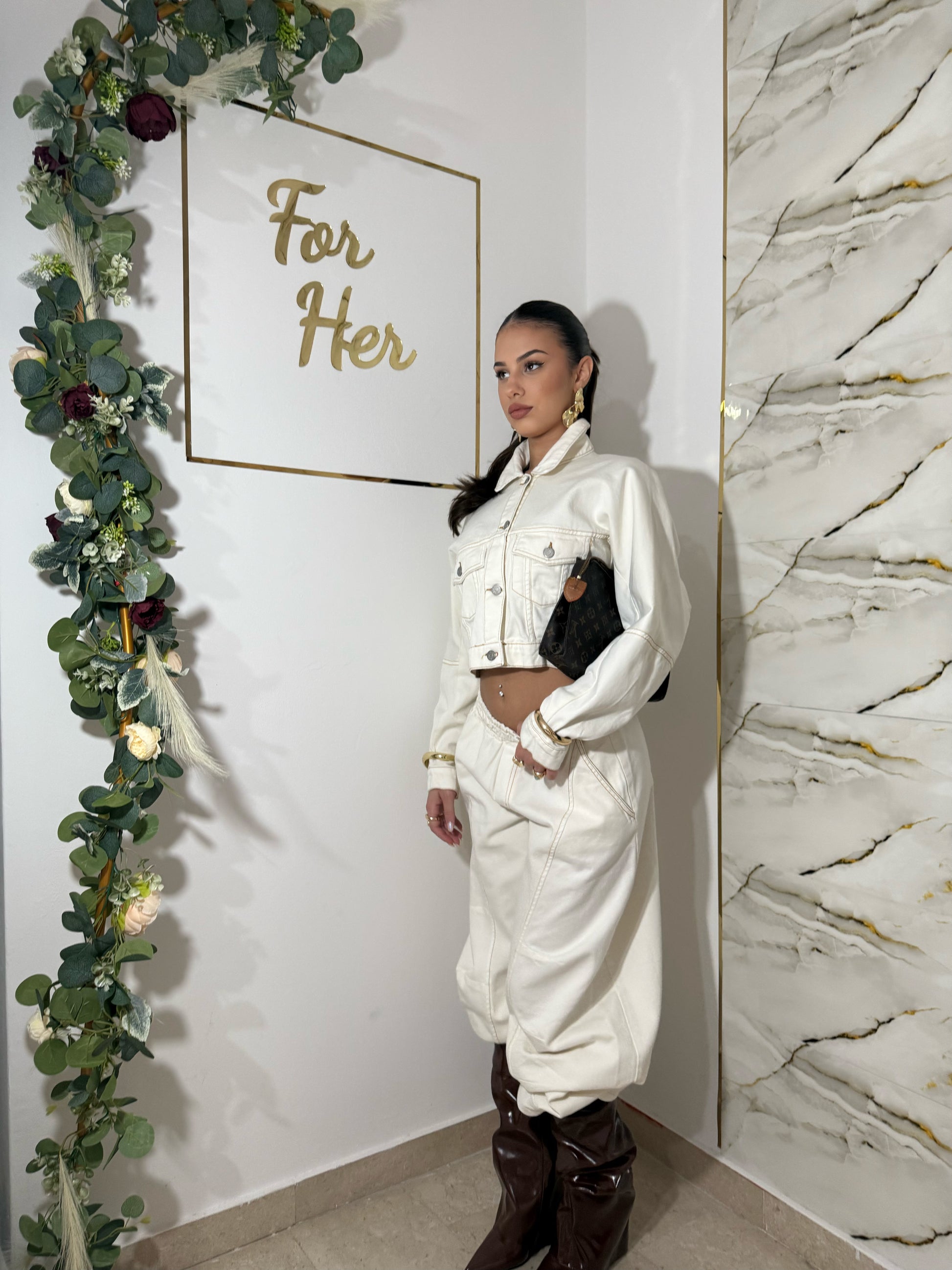 Coordinato in Denim Ice Cream