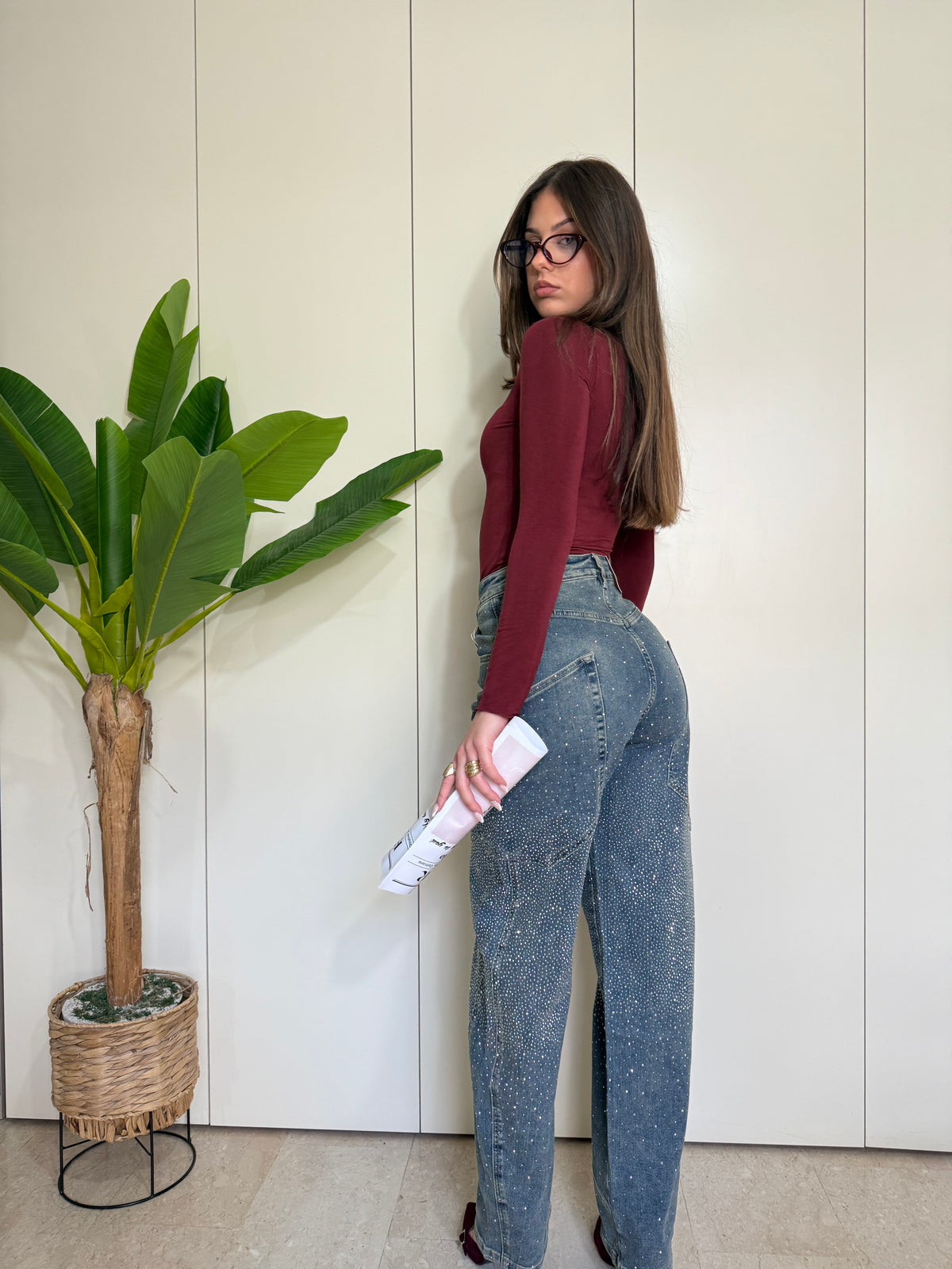 T-shirt basic Bordeaux