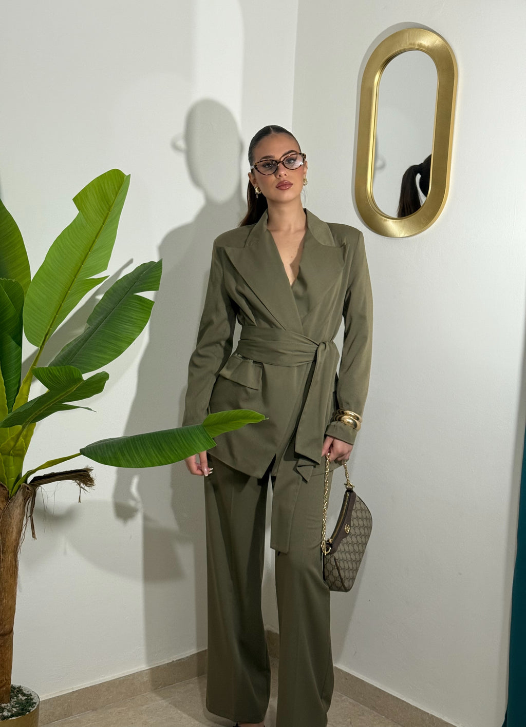 Tailleur Divina Verde Military