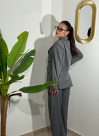 Tailleur Gessato Grey